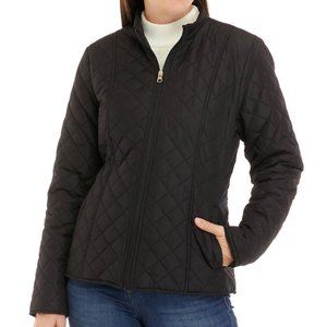 Quilted Solid Black Jacket  Sz XL NWOT